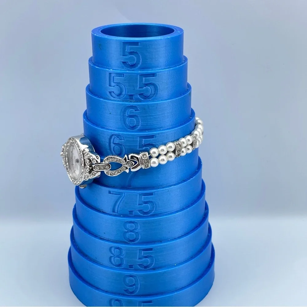 Gruen Pearl & Crystal Bracelet Watch Silver Tone Japan Quartz New Battery